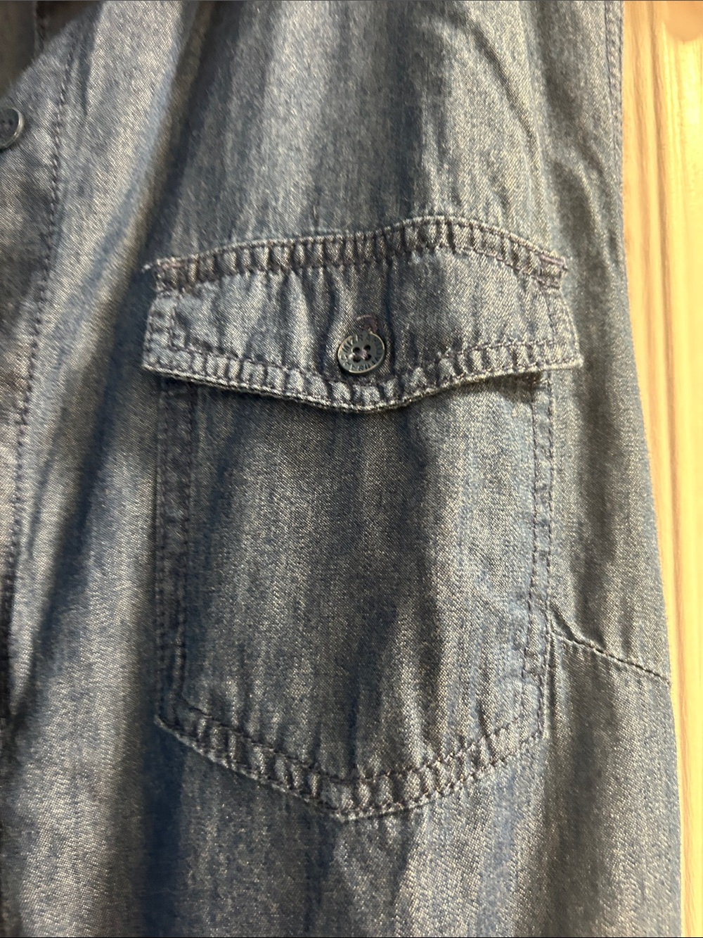 Isaac Mizrahi Denim Blue Sleeveless Jumpsuit Romper - Picture 3 of 9